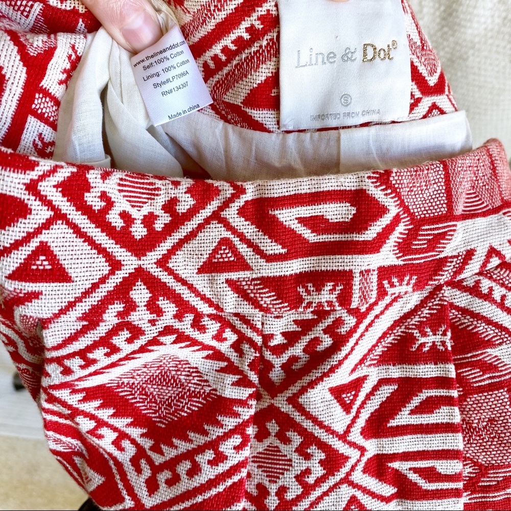 Revolve Line & Dot Aztec Print Southwestern Shorts - Picture 2 of 8